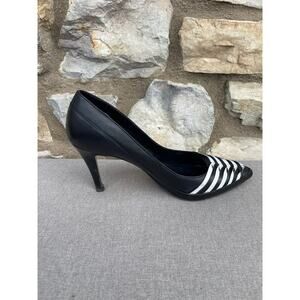 WHBM White House Black Market Scarlett 4-inch heels black & white size 10
